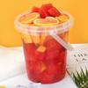 10pcs with Lid Ice Cube Bucket Food Grade Plastic Food Storage Jar Milk Tea Bucket  Commercial