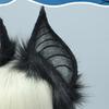 Fauxs Furry Cats Ear Headbands Animes Fauxs Furs Bat Ear Headbands Halloween Cosplays Costume Animal Furry Ears Hair Hoop