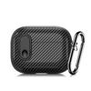 Carbon Fibre Switch Lock Bluetooth Earphone Case For Airpods Pro Luxury Charging Box Protective Cover For Airpods 2 3 2021 Pro 2