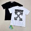 Off-White 2025 Лето Новинка Лава Сплэттер Чернила Капли Растворение Печать Классическая Футболка С Коротким Рукавом Для Мужчин и Женщин Парная Футболка