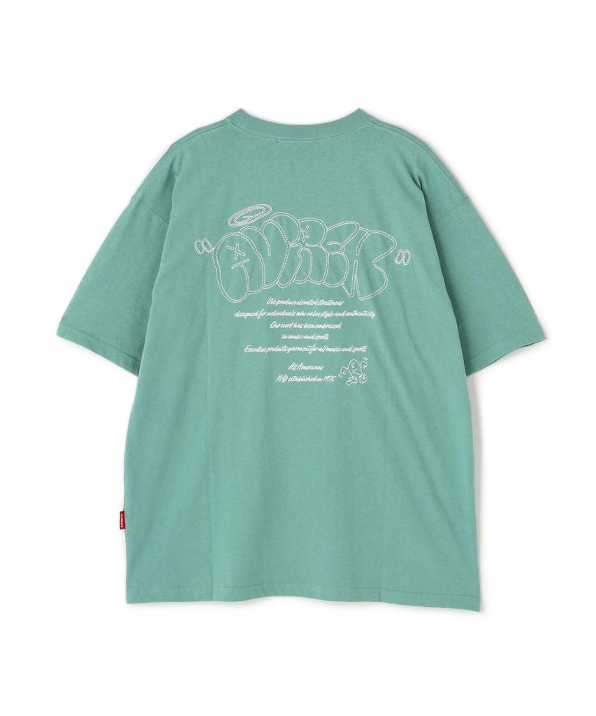 AVIREX GRAFFITI EMBROIDERY T-SHIRT XL mint 783-5234009