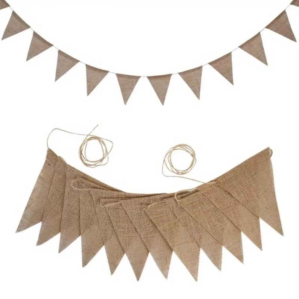 Triangles Pennant Flags Multicolor Photo Prop Banners Birthday Linen Banner Home Baby Shower