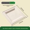 Biodegradable Square Sugarcane Pulp Plates
