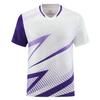 Anmurye Футболка с коротким рукавом для настольного тенниса с абстрактным геометрическим принтом, спортивная и игровая, для бадминтона, для отработки силы, стильная летняя, XL, мужская униформа, принт на футболке,
