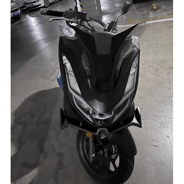 Motorcycle ABS Front Fairing Pneumatic Winglets Tip Wing Protector Shell Cover For Honda PCX125 PCX160 PCX 125 160 2021-2023