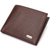 Превосходное мужское портмоне из натуральной зернистой кожи CANPELLINI 21775 Коричневый