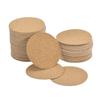 80mm (3.15 Inch) Round Coasters, 1mm Thick Cork Cup Mats, Self-Adhesive, Pack of 100