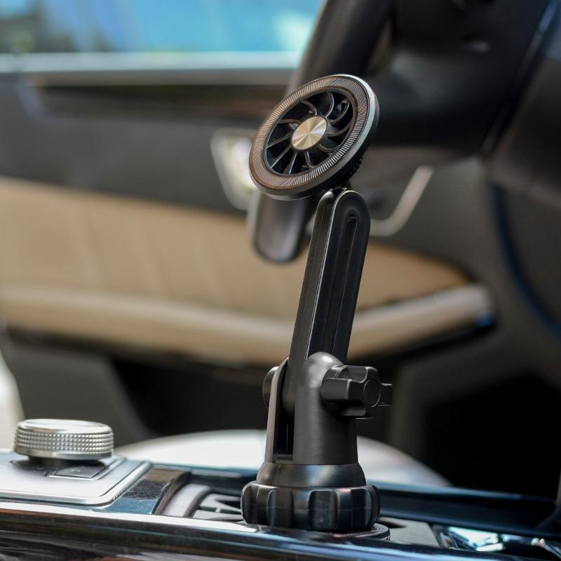 Магнитный держатель для телефона в подстаканник автомобиля Легкое управление одной рукой Подставка для телефона Поддержка смартфонов от 3 до 7 дюймов