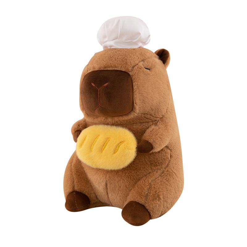 Plush Toy Capybara Chef Design Doll Birthday Gift Party Accessory Decoration