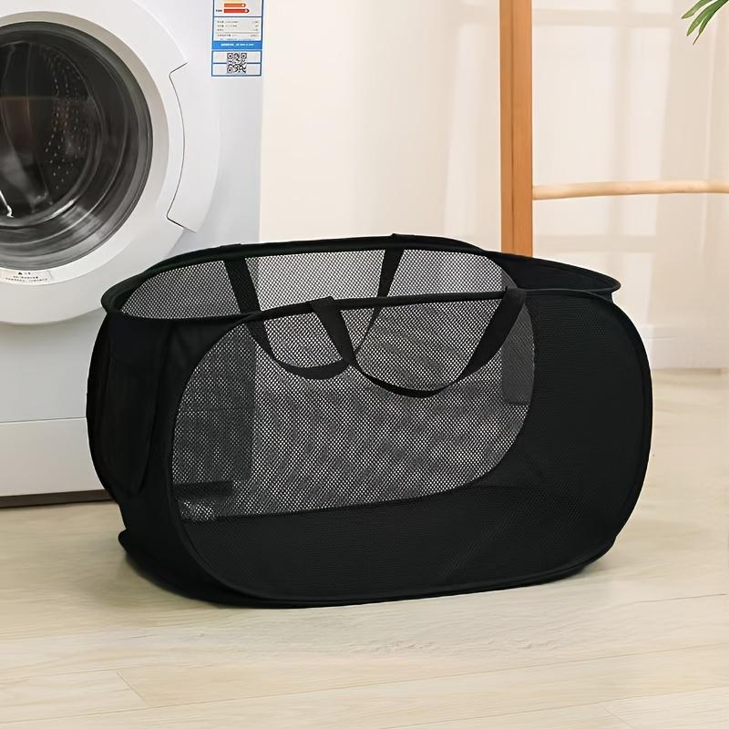 1pc, Multifunctional Large Mesh Laundry Basket-Foldable, Versatile Storage Bag for Various Room Types, Suitable for Four Seasons