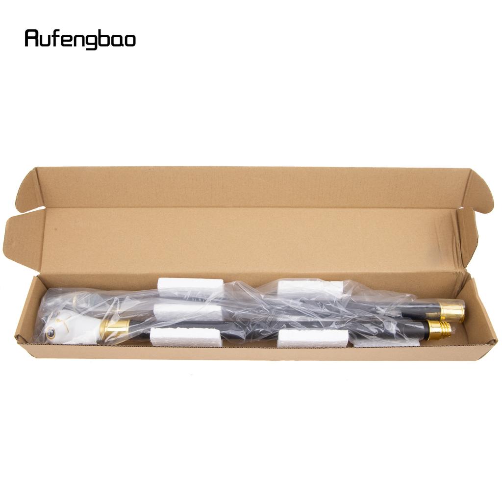 Трость для ходьбы «Котенок» белого золота с рисунком джентльмена, модная трость для ходьбы, трость для ходьбы с набалдашником 93 см