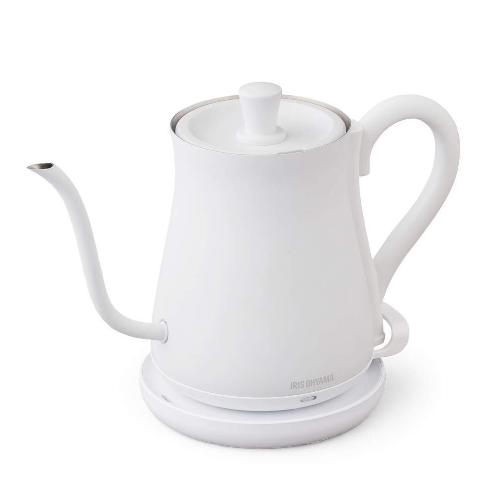 Электрический чайник Iris Ohyama капельного типа 600 мл античный белый энергосберегающие меры IKE-C600-W
