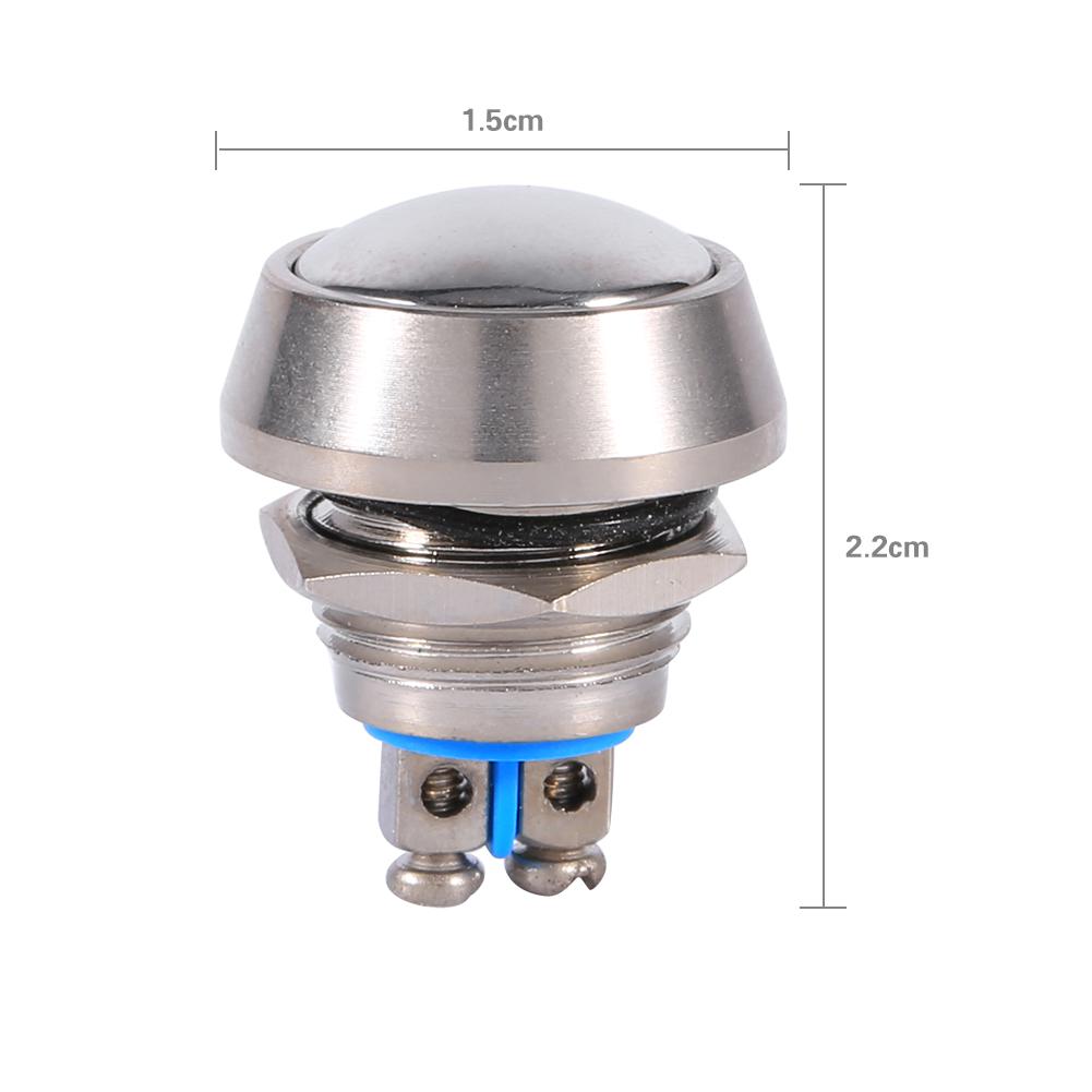 12 mm momentary pressure   with metal   dome on top