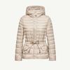 Womens Lightweight Hooded Goose Down Jacket Slim Fit Mid-Length Puffer Coat Winter Daily Wear