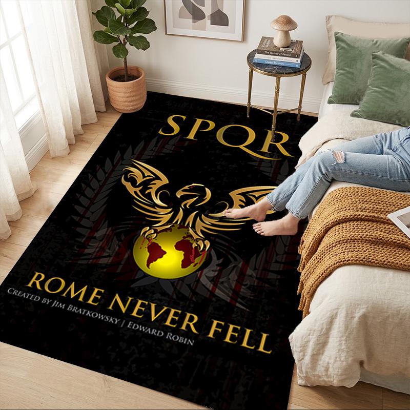 Spqr Rome Living Room Nonslip Area Rug Soft Carpet For Bedroom Game Playroom Sofa Office Home Decor Doormat Christmas Gift C9302568