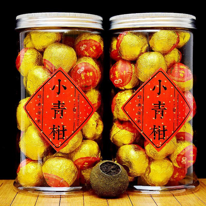 Мини-чай пуэр с мандарином, выдержанный чай из Юньнаня с сушеной мандариновой цедрой, подарочная коробка