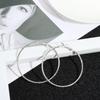 Wedding Engagement Big Circle Elegant Drop Dangle Stud Round Shape Crystal Round Hoop Earrings
