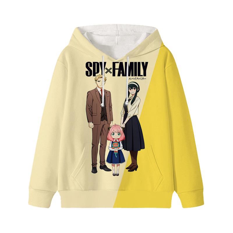 Spy X Family Hoodie Cartoon Anya Forger Pullover Loyor Yor Forger Boys Girls Personality Outfits Tops Children Gift Clothes
