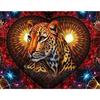Алмазная картина леопардовое животное в форме сердца узор 5D вышивка крестиком комплект домашний декор