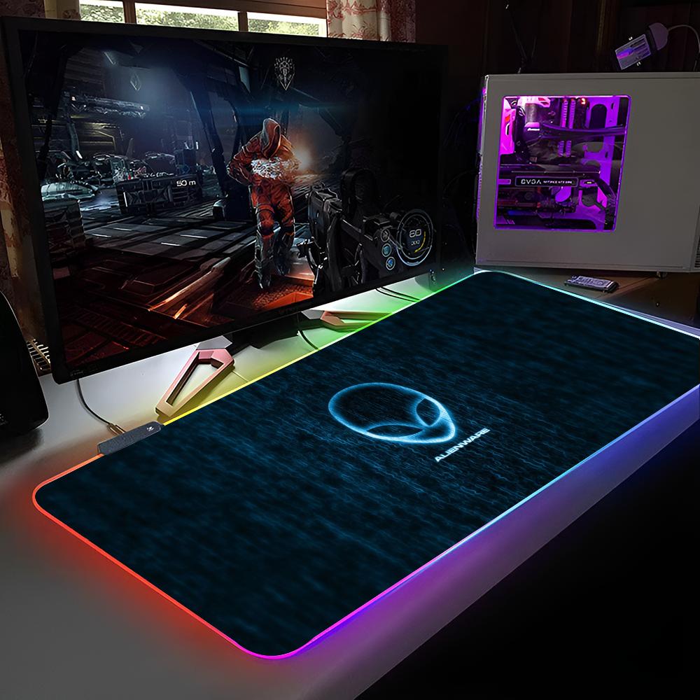 Коврик для мыши Alienware Коврик для мыши с RGB-подсветкой Коврик для мыши для ноутбука Коврик для мыши для ноутбука Геймерский стол Компьютерный стол Игровые аксессуары