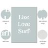 Boho Surfboard Gallery Wall Art Poster Sea Photography Пастельные тона Пейзаж Туризм Картина Холст Картина Комната Домашний декор