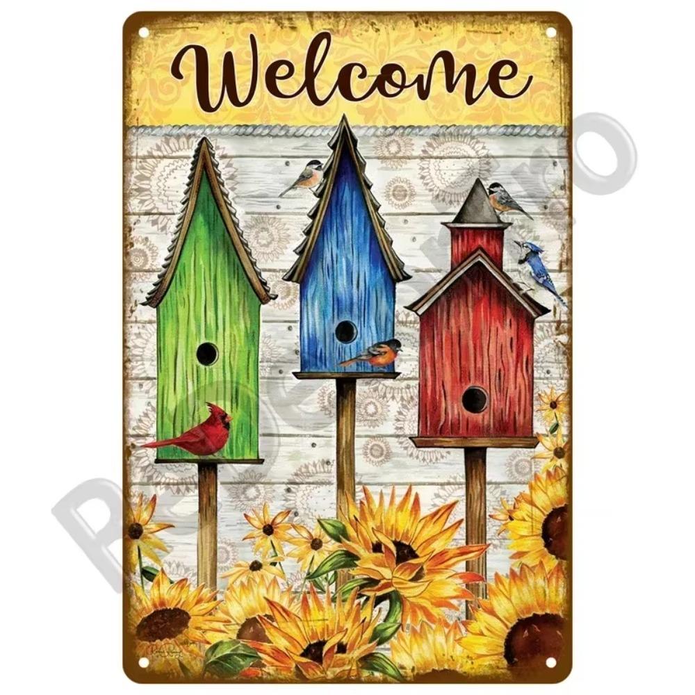 1PC Transform Your Space This Summer: 1PC Exquisite Vintage Metal Plaque, Perfect for Coastal Decor In Homes, Beach Bars & More