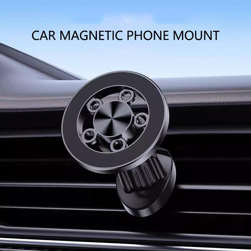 Car Magnetic Phone Holder Air Vent Clip Mount Rotation GPS Support for Toyota GR GAZOO RACING Yaris Hilux Corolla Accessories