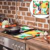 GLASS CUTTING BOARD 2x 30x52 FRUIT