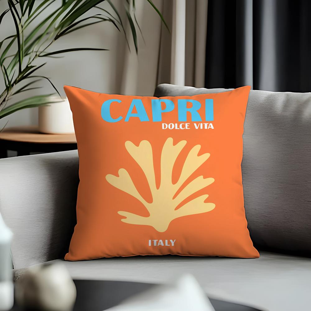 Viral TTravel Vacationied Cushion Cover Antidustmite Pillowcase Invisible Zipper Silky Short Plush Sofa Cushion Cover
