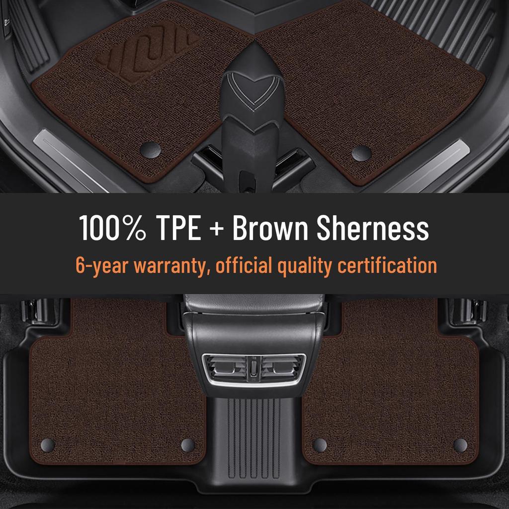 Автомобильные коврики Volkswagen из ТПЭ для Tiguan L, Sagitar, Bora, Lavida, New Sagitar, T-Cross, Polo, Talagon, Lamando, Teramont