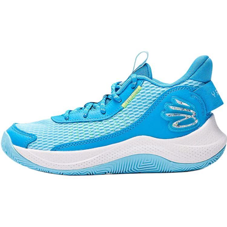 Under Armour Детские кроссовки Curry 3Z7 GS Capri Sky Blue, светоотражающие, желтые 3026623-401