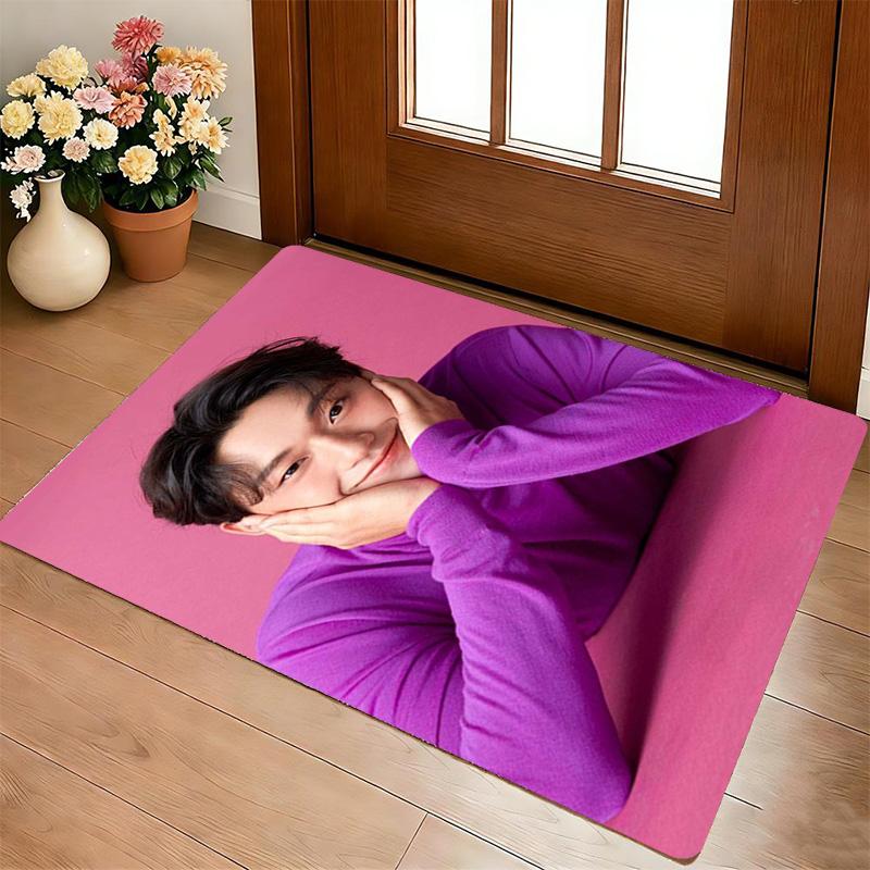 Purple Pose Living Room Nonslip Area Rug Soft Carpet For Bedroom Game Playroom Sofa Office Home Decor Doormat Christmas Gift C9302529