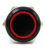 Переключатель вкл/выкл, светодиодная кнопка с фиксацией 18 мм RGB 3 в 1 черный + внедорожная розетка