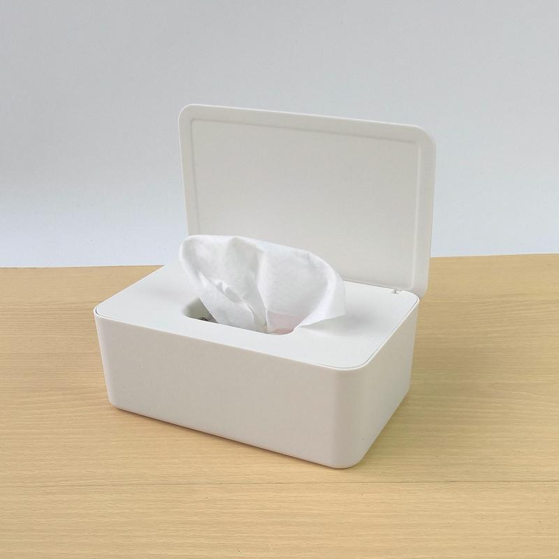 Dustproof Wet Wipes Storage Box With Lid Household Desktop Tissue Storage Box Portable Wet Wipes Dispenser