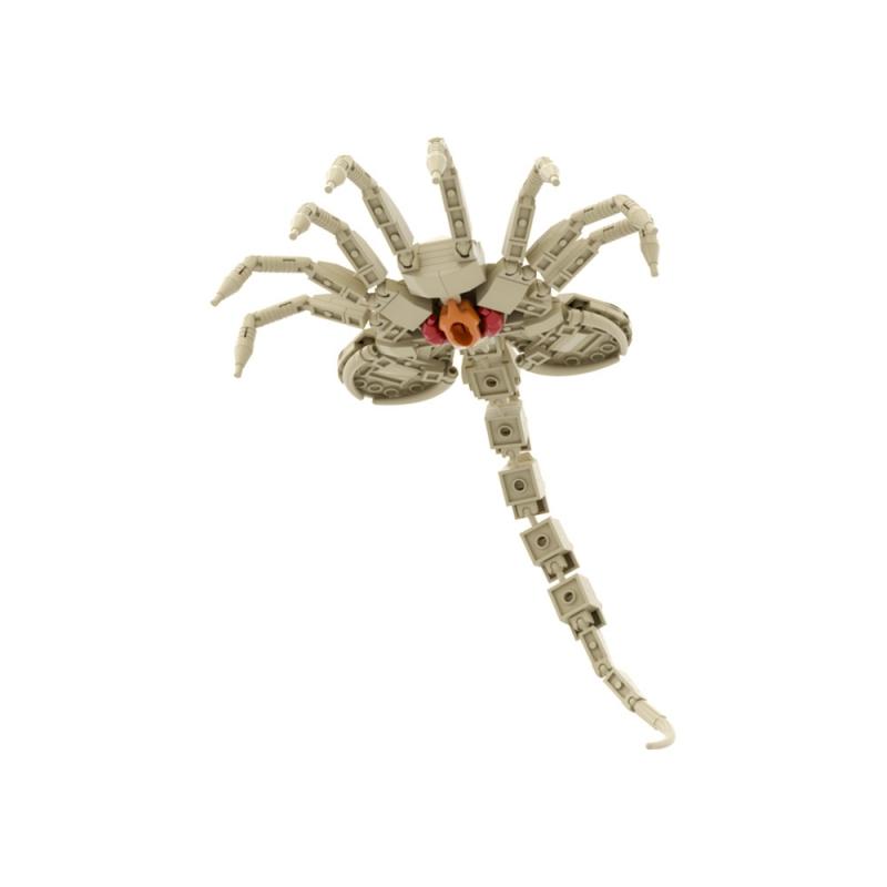 MOC Фильм ужасов Чужой Лицехват Модель Набор строительных блоков Монстр Насекомое Клешня Собранные Кирпичики Подвесное Лицо Игрушка Подарок для взрослых