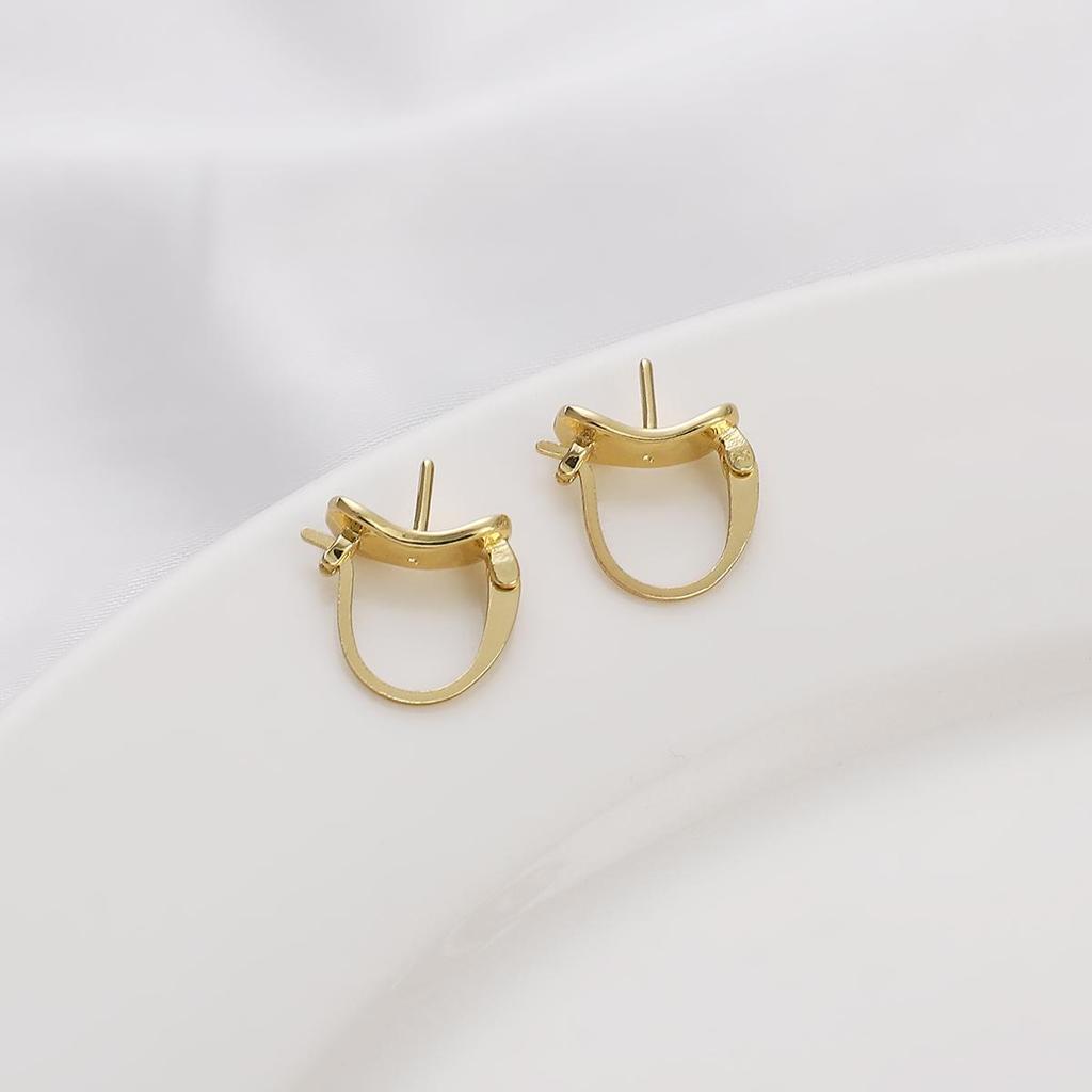 1 пара латунных серег с застежкой, серьги с крючками для модных женщин и девочек, изготовление сережек