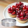 Circular Tart Ring Stainless Steel Tartlet Mold Perforated Fruit Pie Quiche Cake Mousse Mold Kitchen Pastry Baking Mold