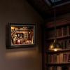 Набор для книжной полки "Тайный чердак" DIY 3D деревянная головоломка Вставка в книжную полку Модель кукольного домика Закладка для книг Строительство Домашний декор Фоторамка