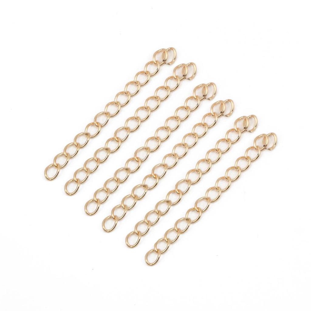 Цепочка-удлинитель и регулировочная цепочка для ожерелья, браслета, серег для DIY ювелирных аксессуаров