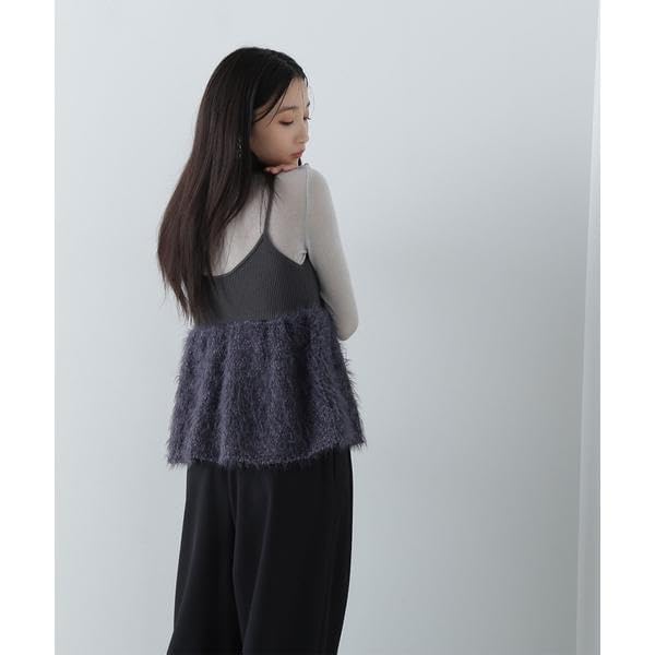 Natural Beauty Basics Popcorn Shaggy Knit Sweater, Camisole, Women's, Off-White