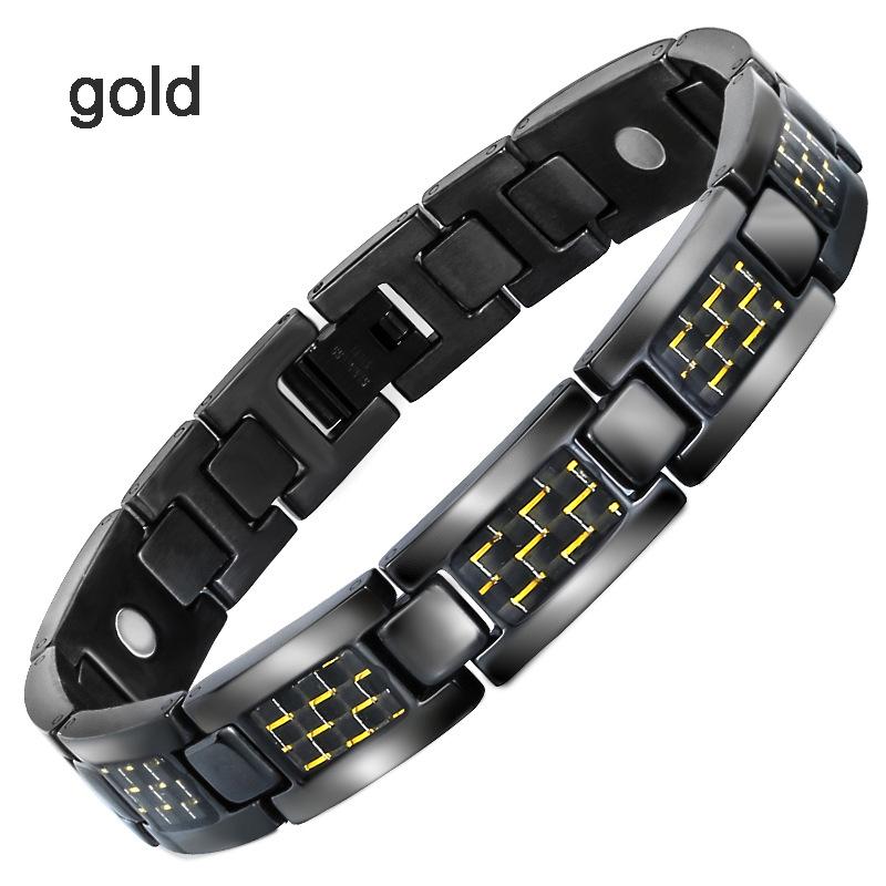 Мужской синий браслет из нержавеющей стали из углеродного волокна, ювелирный подарок