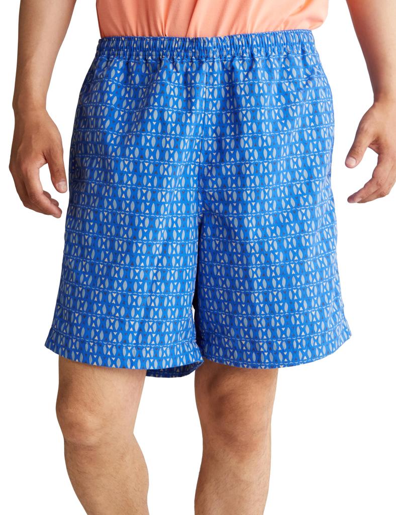 Шорты средней длины с принтом Helly Hansen Print Bask, цвет Scuba Blue