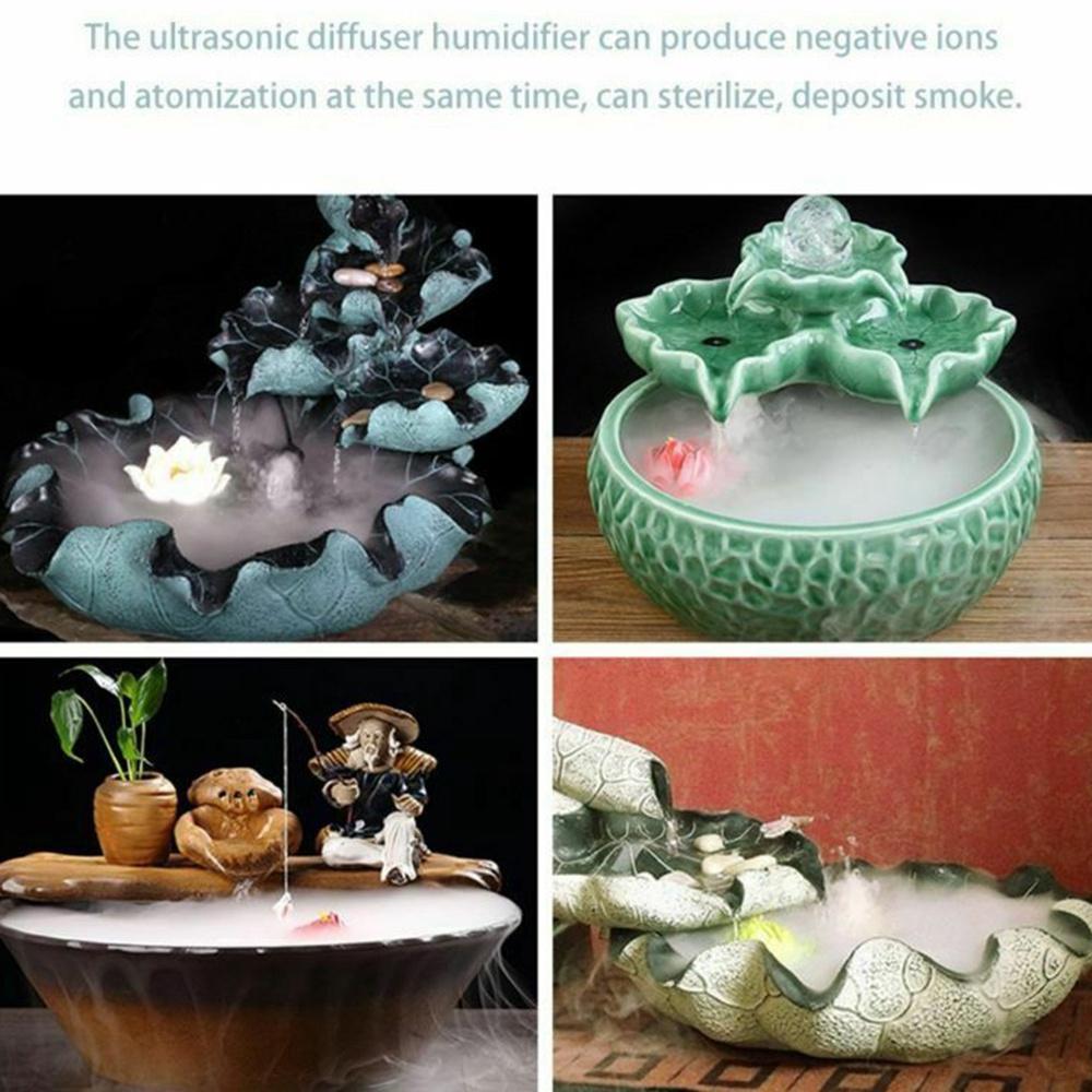 Ultrasonic Mist Maker Fogger Water Fountain Pond Atomizer Air Humidifier EU Plug