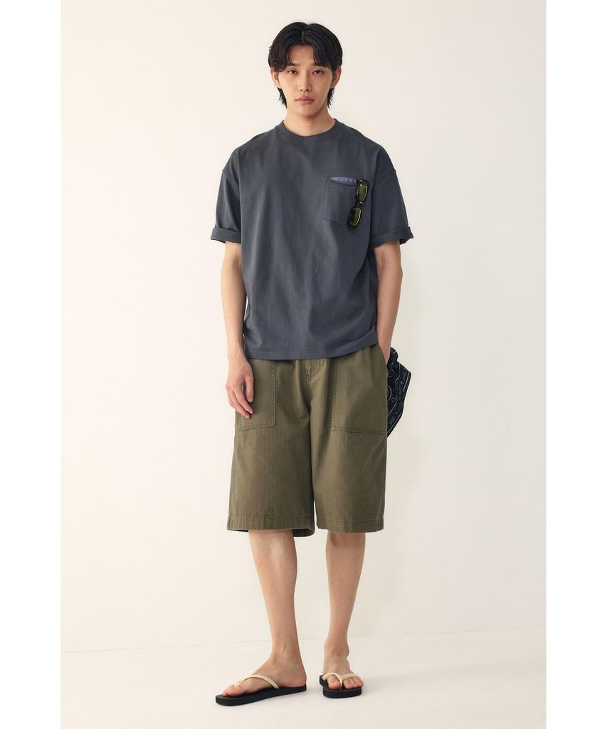 STUDIO TOMBOY [Men] Pocket Detail Short Sleeve T-Shirt_Charcoal 9156222311