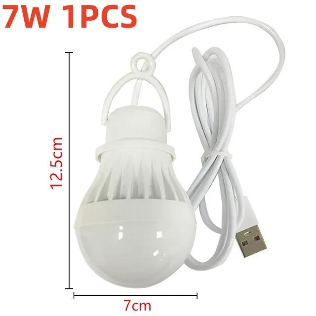 Led Camp Light Usb Emergency Bulb DC5V 3 Color Dimmable Hanging Tent Lamp for Work BBQ Fishing Repair Out USB Lamp For Powerbank