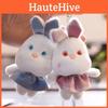 Adorable Small Bunny Plush Toy Cute Rabbit Doll Bag Charm Keychain Accessory Soft Fluffy