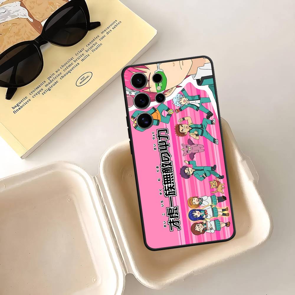 Чехол-книга «Катастрофическая жизнь Сайки К» для Samsung Galaxy Case S25 S23 S22 S21 S30 S20 S10 Ultra Plus FE Мягкий чехол из ТПУ