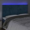 VidaXL LED Headboard Bedroom Furniture Double Bed Accessory Head of Bed Frame Interior Dark Blue 3122732