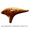 12 Hole Natural Ocarina Stable Intonation Alto C Tone Smokey Fired Ocarinas with Protective Bag Gift for Kid Adult