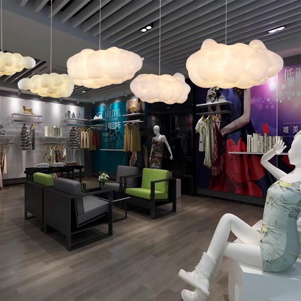 Senkazari Cloud-Shaped Pendant Light, Nordic E26, Hanging Light, Bedside Lamp, Interior Lighting for Stores, Dining Rooms, Living Rooms, and More